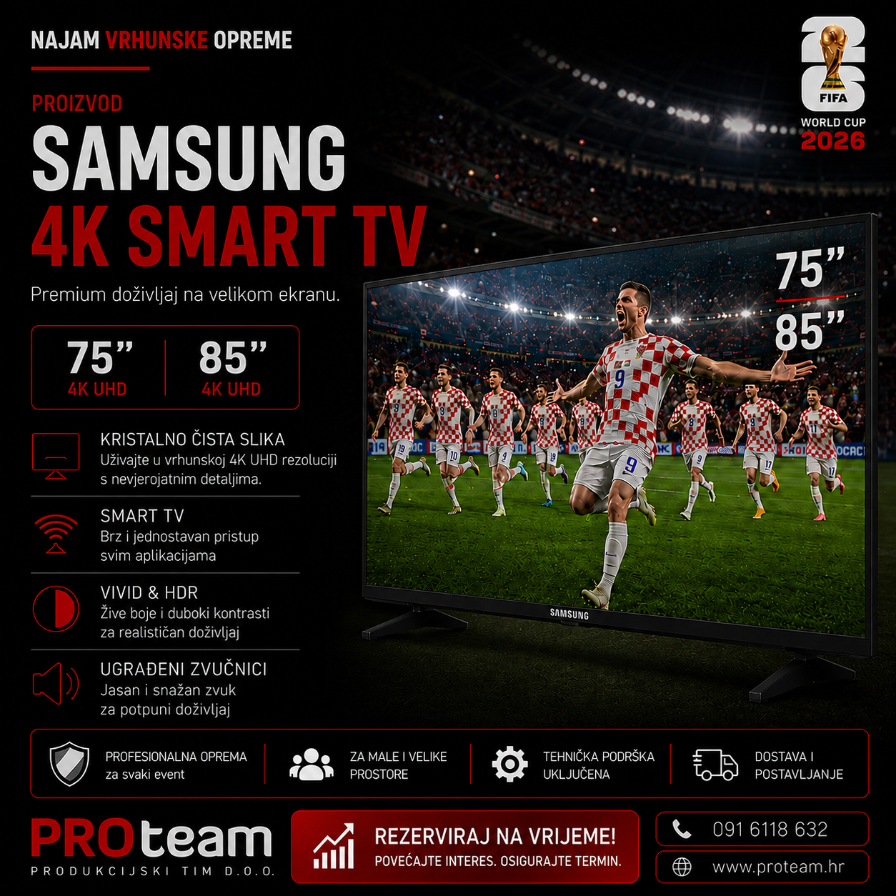Samsung 75" 4K Smart LED TV